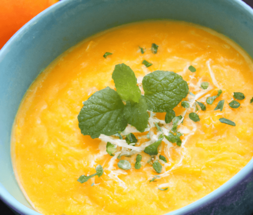 kuerbis ingwer kokos suppe