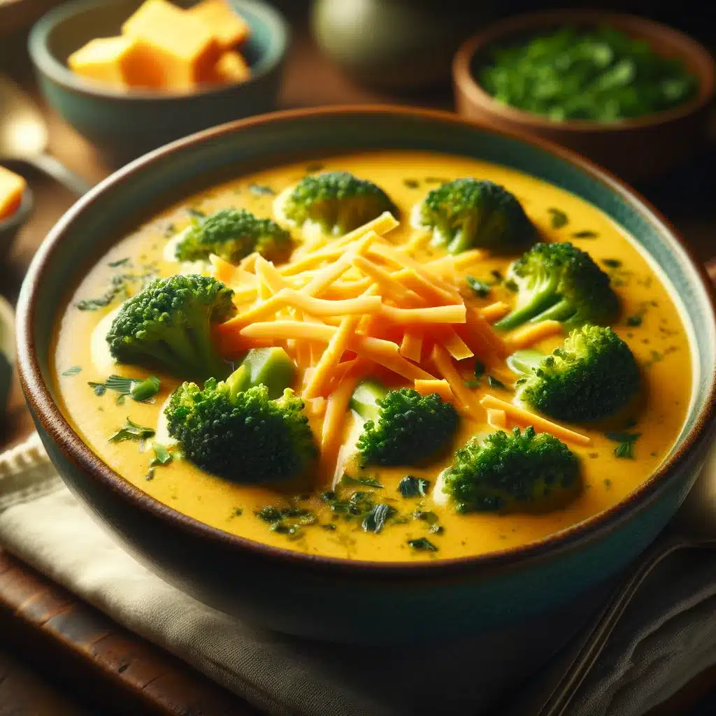Brokkoli Cheddar Suppe Rezept | rezeptemeister.com