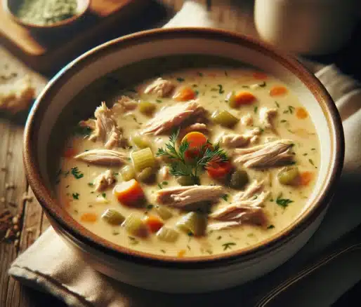 Cremige Huehnersuppe
