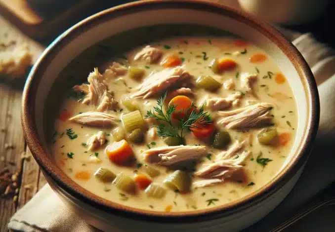 Cremige Huehnersuppe
