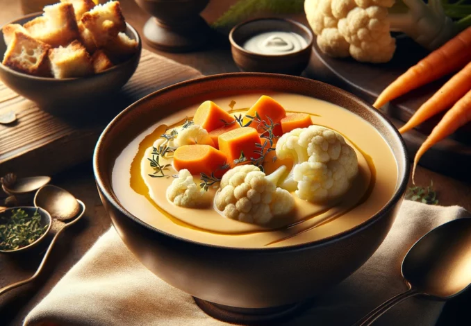 blumenkohl moehren suppe