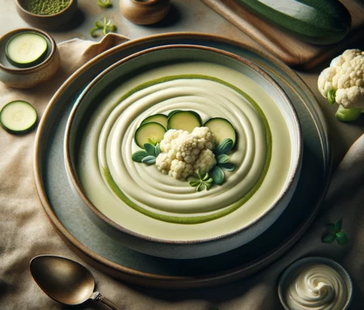 blumenkohl zucchini suppe