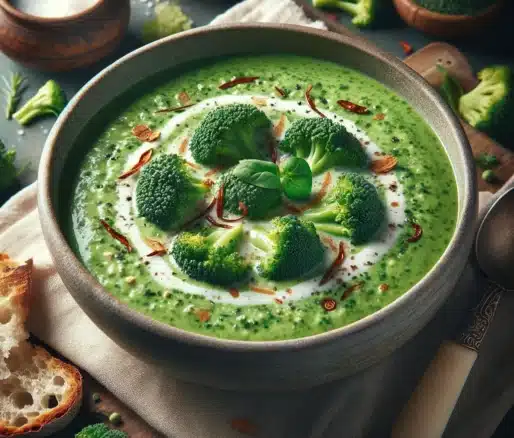 brokkoli suppe mit kokosmilch