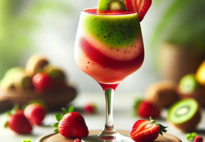 erdbeer kiwi smoothie