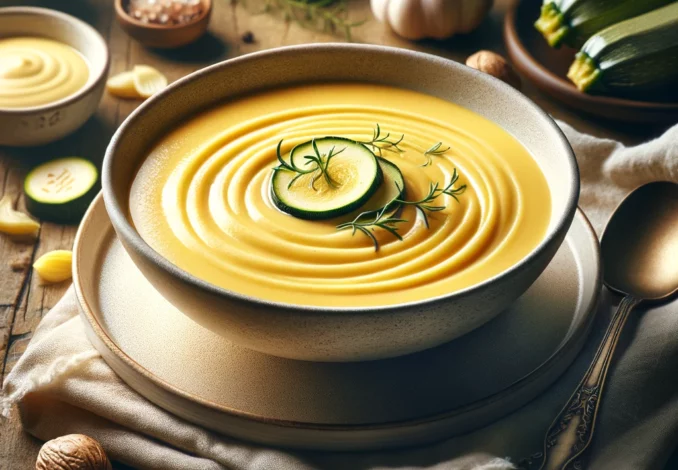 gelbe zucchini suppe