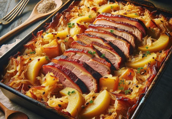 Kasseler-Sauerkraut-Auflauf Rezept | rezeptemeister.com