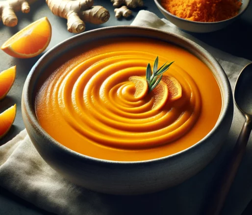 moehren orangen ingwer suppe