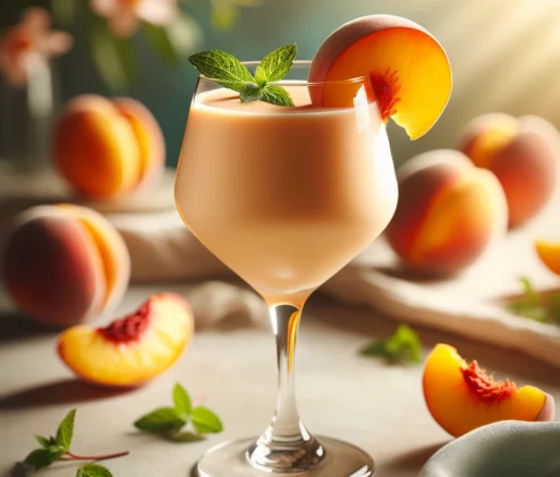 pfirsich smoothie mit milch