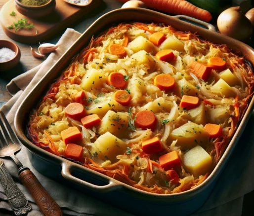 sauerkraut auflauf vegetarisch
