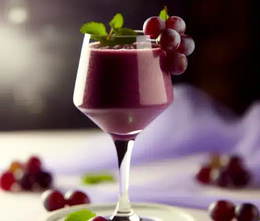 smoothie mit weintrauben