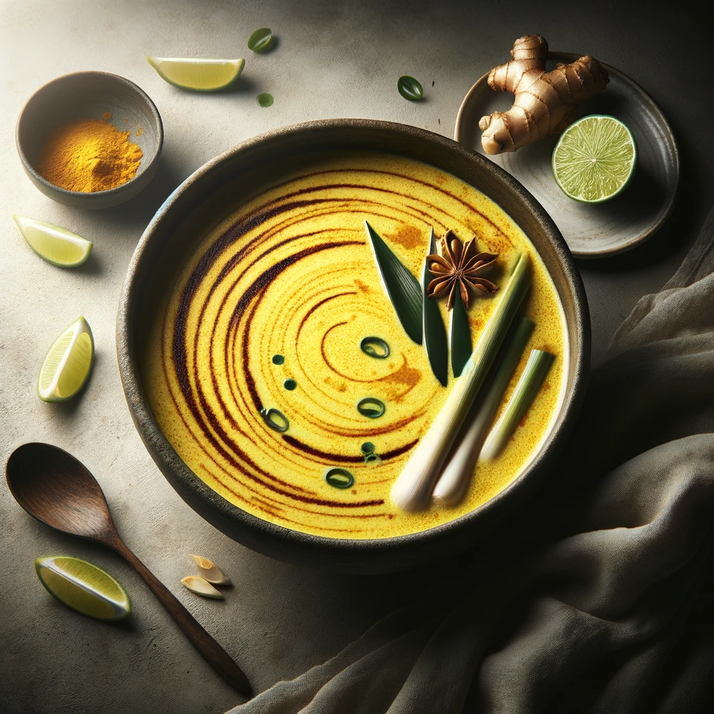 Thai-Suppe mit Kokosmilch, Zitronengras und Ingwer Rezept ...