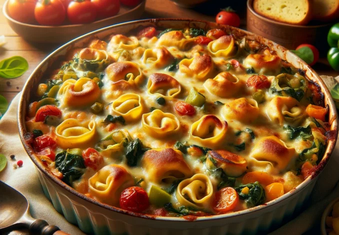 Vegetarischer Tortellini Auflauf Rezept | rezeptemeister.com