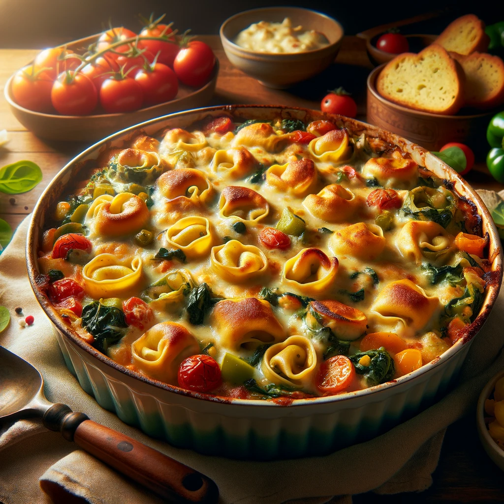 Vegetarischer Tortellini Auflauf Rezept | rezeptemeister.com