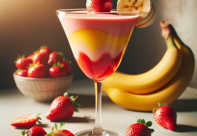 erdbeer bananen smoothie