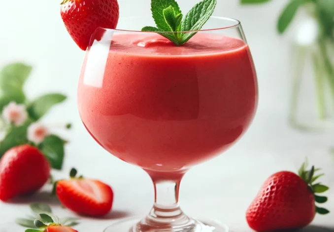 gesunder erdbeer smoothie