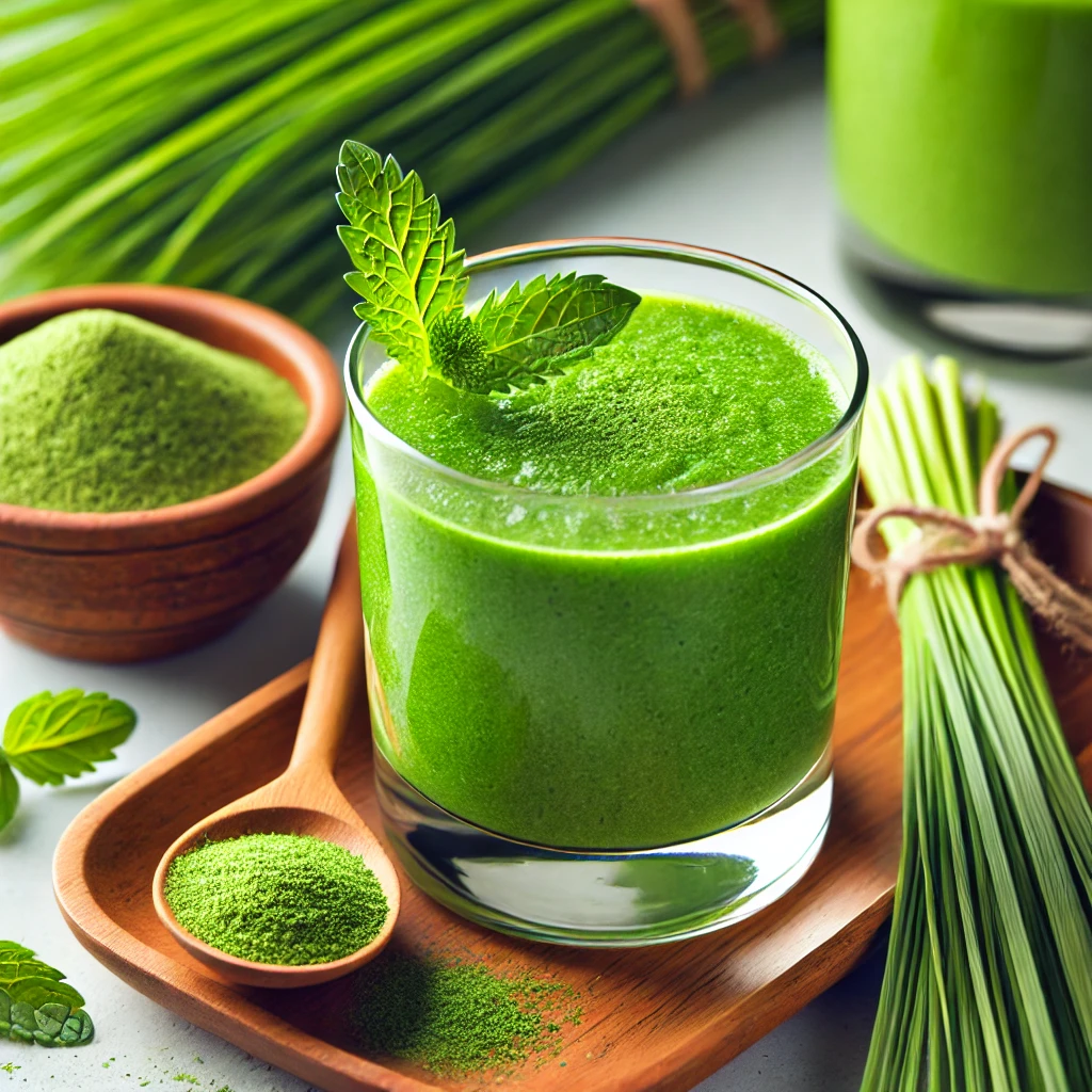 Grüner Power-Smoothie mit Gerstengras Rezept | rezeptemeister.com