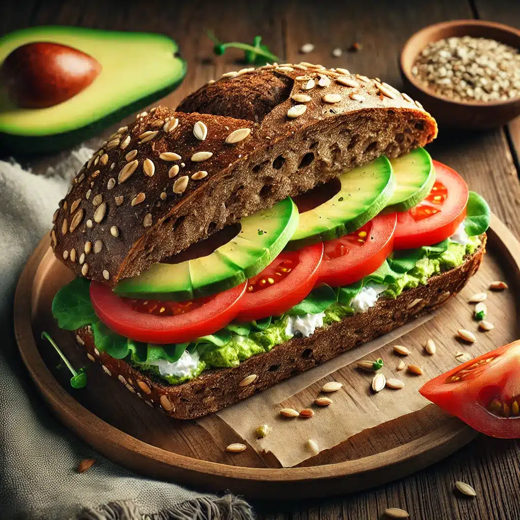 Gefüllte Vollkornbrötchen mit Avocado und Tomate Rezept ...